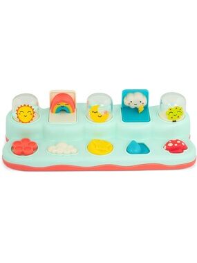 Pop Up Toy for Babies with free car seat attachment toy!